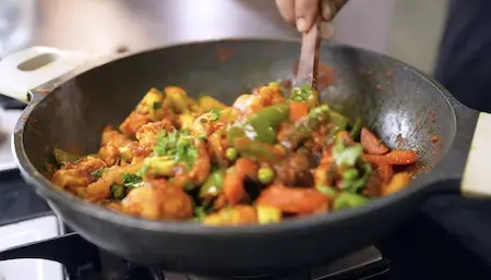Mixed Veg Jalfrezi Cooking