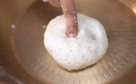 Preparing dough for samosa in samosa chaat recipe