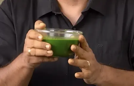 Step 2: making spinach and fenugreek puree for Methi Palak Ka Kapa