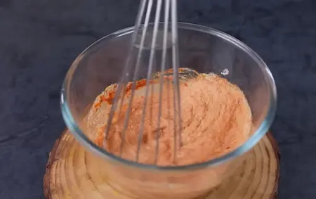 Step 4: Preparing spiced curd mixture for pakoda curry