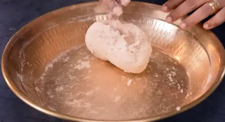Step 1: Making soft wheat flour dough for cheese burst aloo paratha