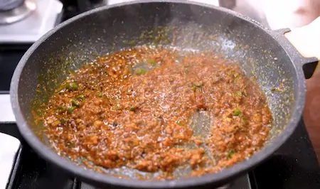 Step 5: adding dry spices for Aloo Matar ki Sukhi Sabzi