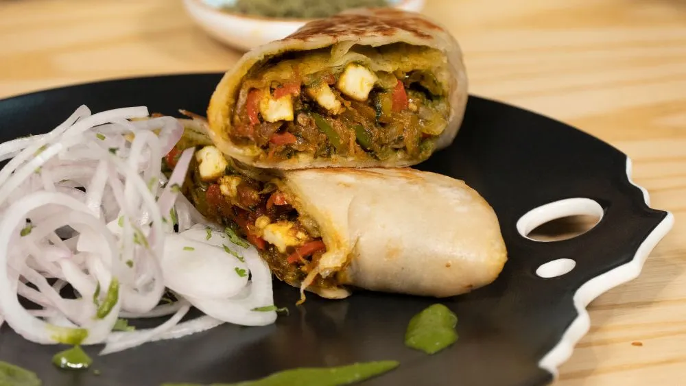 Paneer Kathi Roll  Recipe