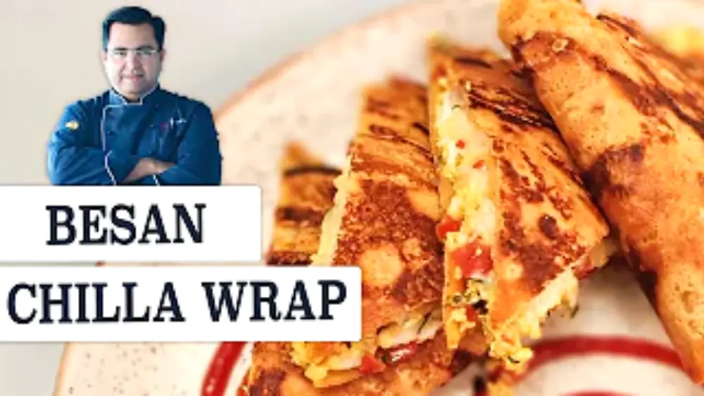 Besan Chilla Wrap Recipe