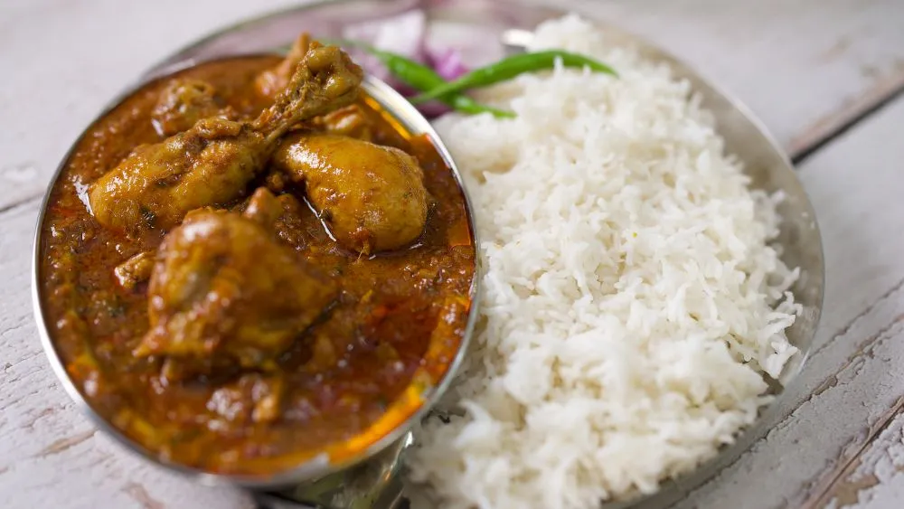 Homestyle Pahaadi Chicken Bhat Recipe