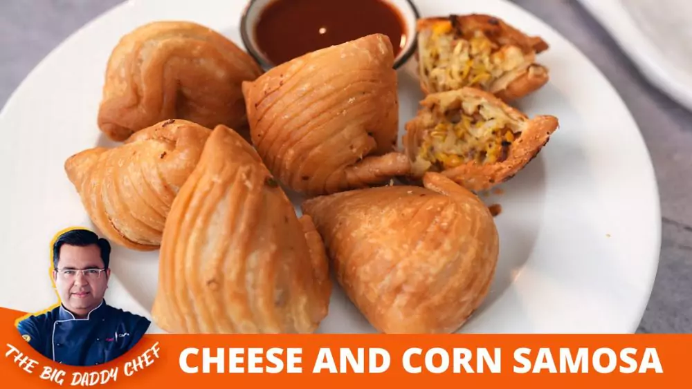 Cheese Corn Samosa Recipe