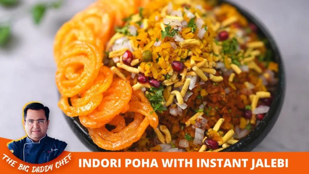 Indori poha with instant jalebi Recipe