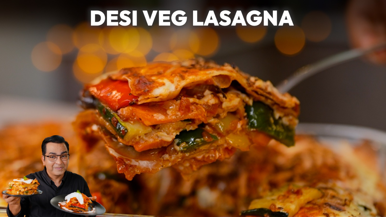 Desi Veg Lasagna Recipe