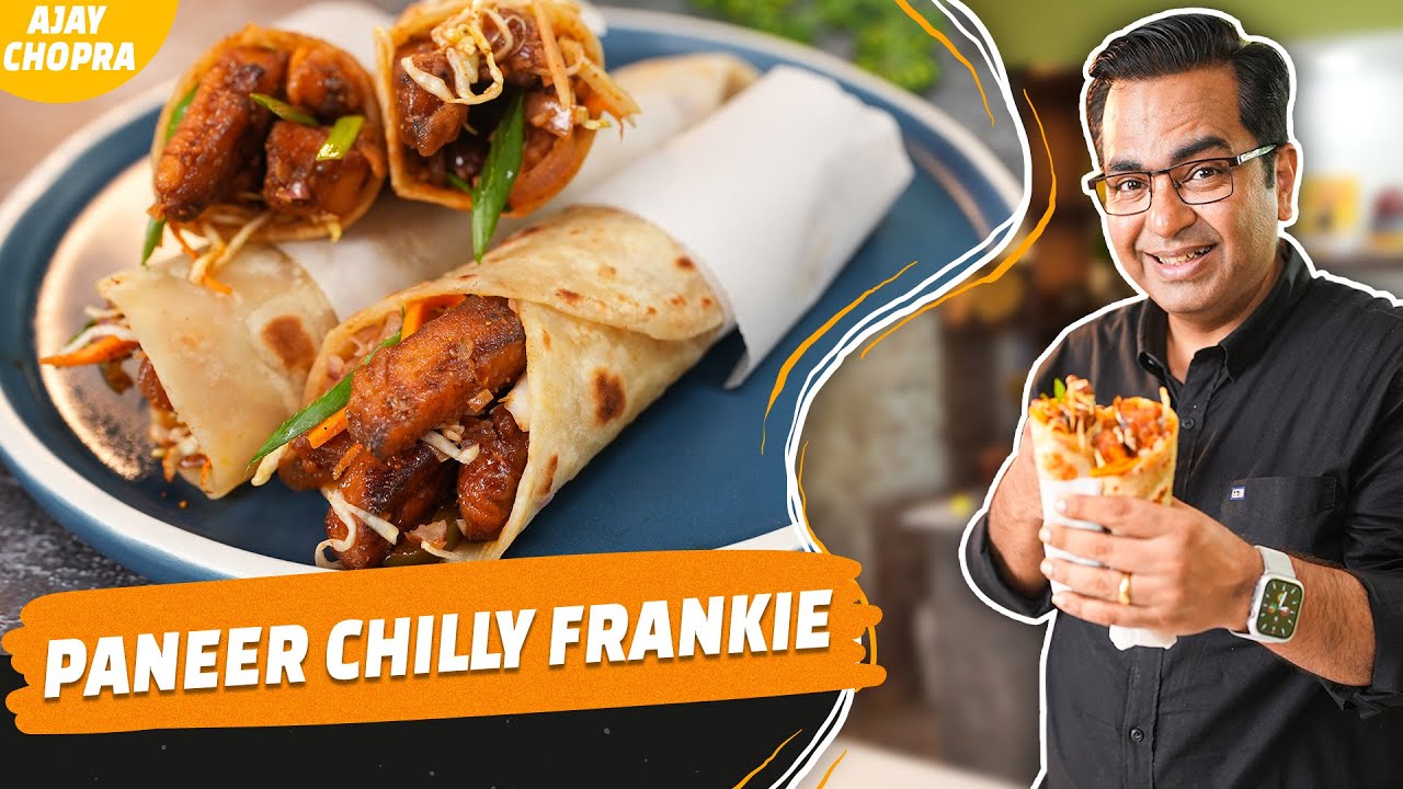 Paneer Chilli Frankie Recipe