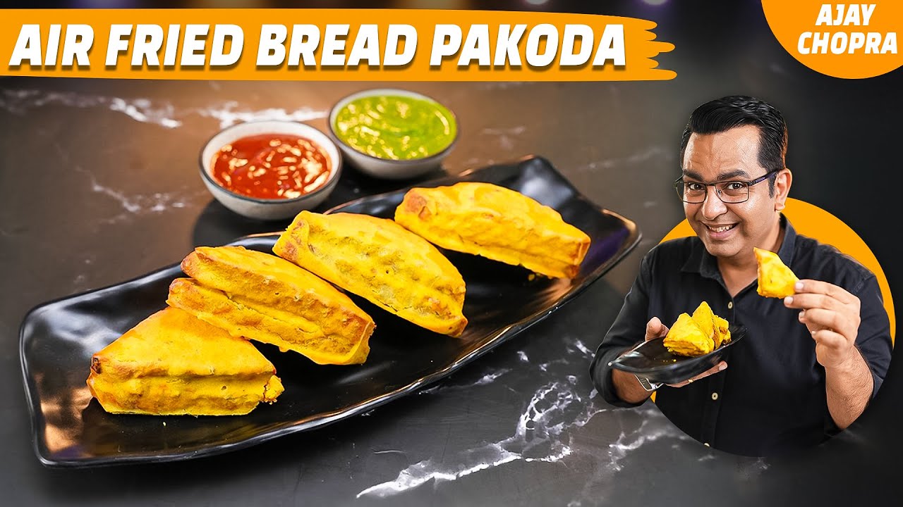 Air Fried Bread Pakoda Recipe