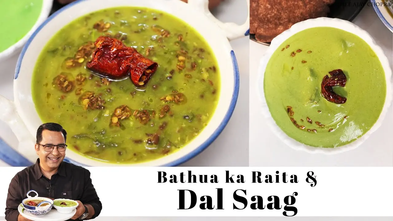 Bathua Ka Raita & Dal Saag Recipe