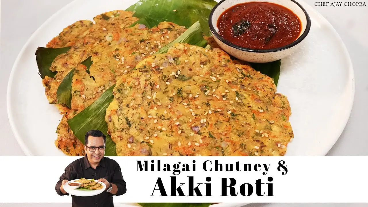 Akki roti & Milagai chutney Recipe
