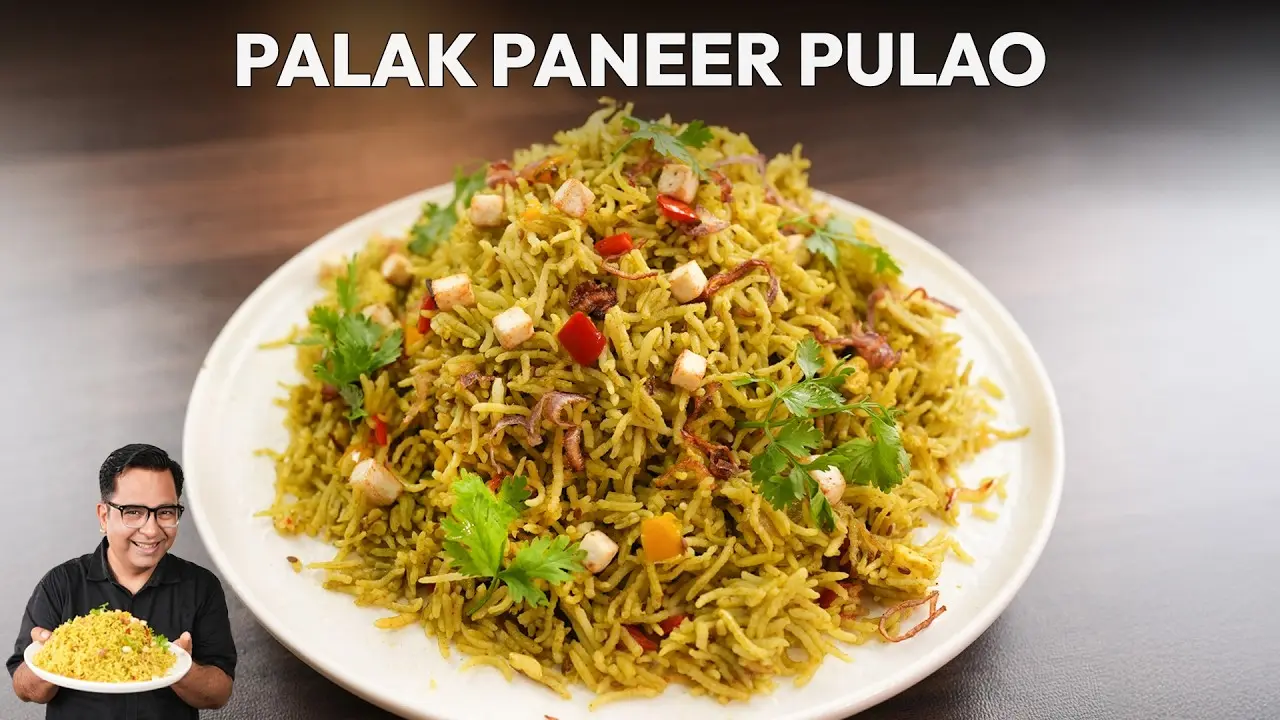 Palak Paneer Pulao Recipe