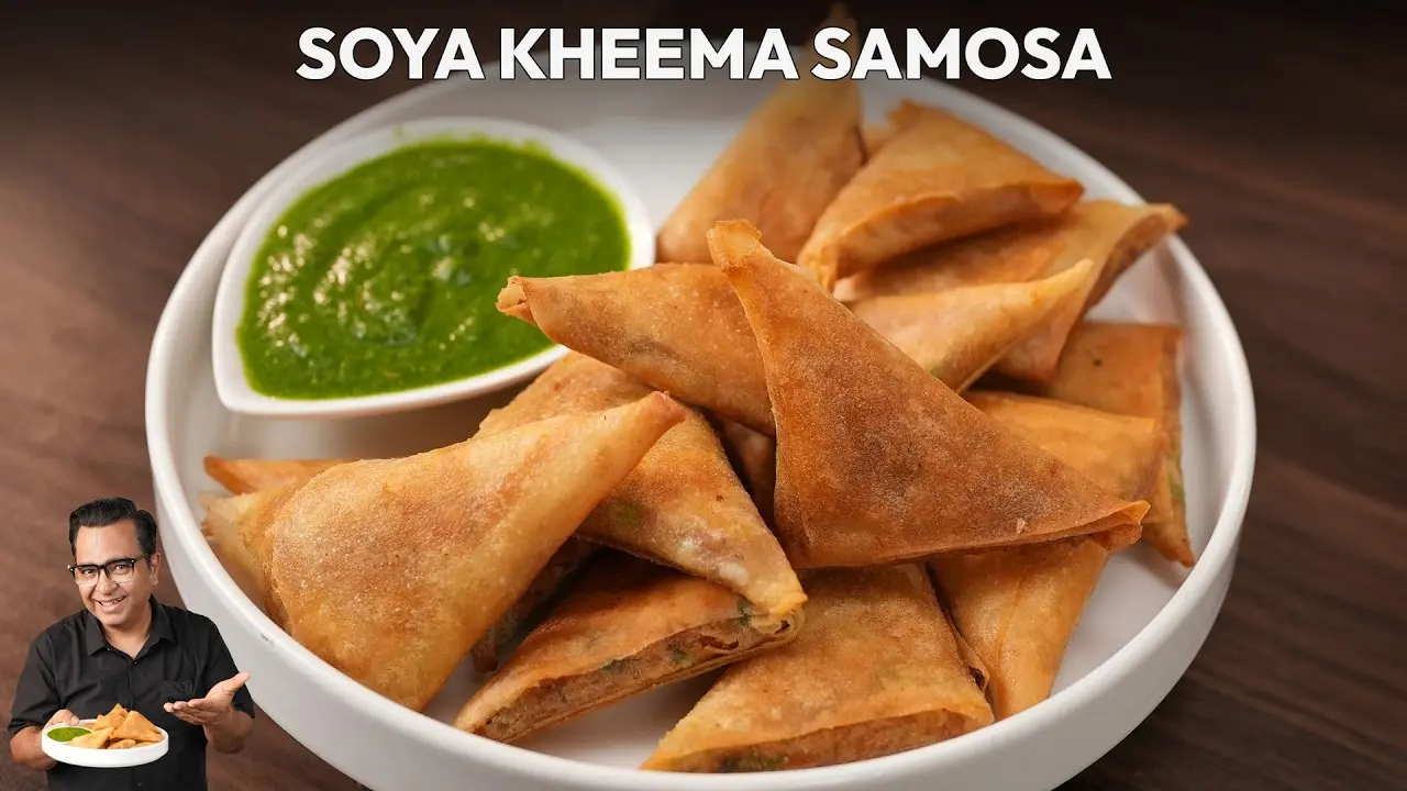 Soya Kheema Samosa Recipe