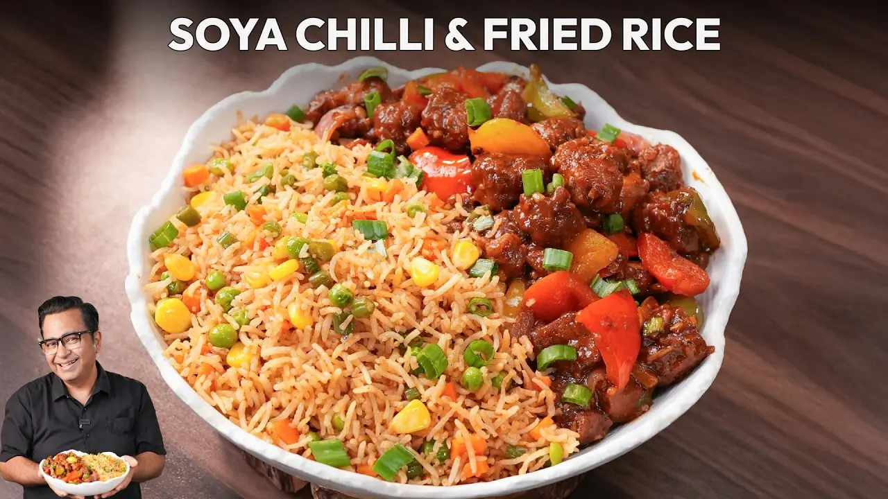 Shezwan Fried Rice & Soya Chilli Recipe