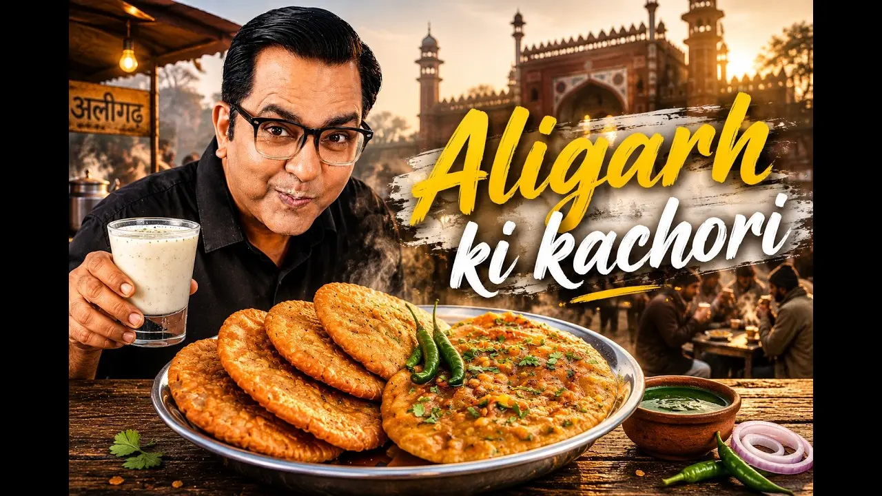 Crispy Aligarh Kachori with Aloo Sabzi — Halwai Style at Home